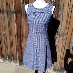 Comptoir des Cotonniers Blue white Print Dress 4